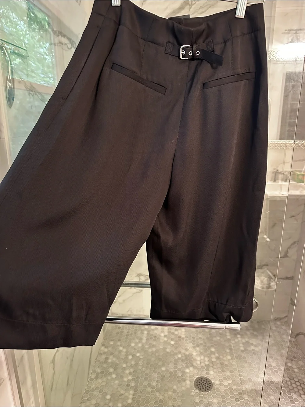 Club Monaco Soft Culotte Bermuda Pants - Picture 3 of 4